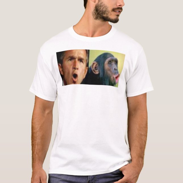 T-shirt George W. garçon" Bush "de singe (Devant)