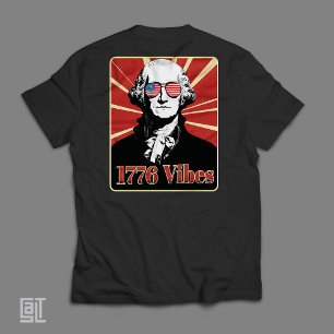 T-shirt George Washington 1776 Vibes Lunettes de soleil pa