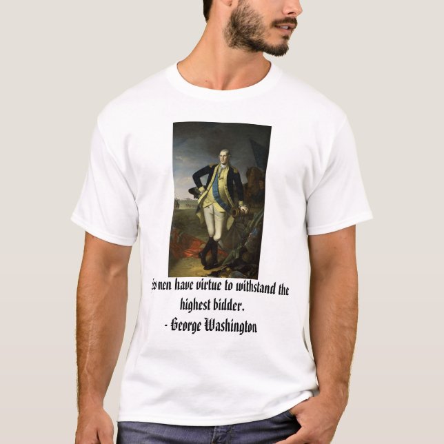 T-shirt George Washington chez Princeton, peu d'hommes ont (Devant)