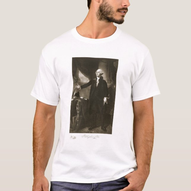 T-shirt George Washington, ęr président du Sta uni (Devant)