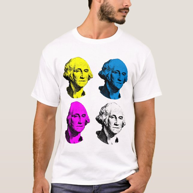 T-shirt George Washington -- Multi coloré (Devant)