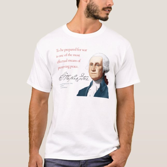 T-shirt George Washington Shirt #1 "Guerre et Paix" (Devant)