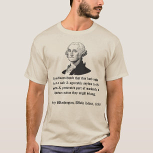 T-shirt George Washington sur l'immigration