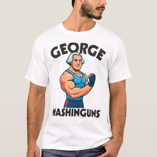 T-shirt George Washinguns Cartoon Gym Flex Tee