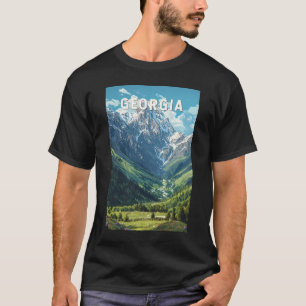 T-shirt Georgia Illustration Travel Art Vintage