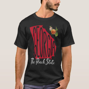 T-shirt Georgia Peach State Southern Pride Home Gros Livi