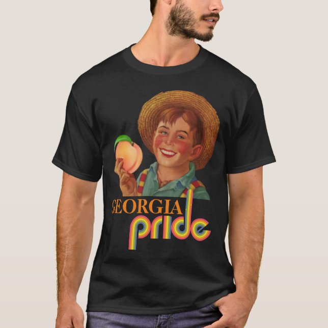 T-shirt GEORGIA PRIDE PEACH FARMER (Classic Retro) (Devant)