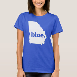 T-SHIRT GÉORGIE D'ÉTAT BLEUE