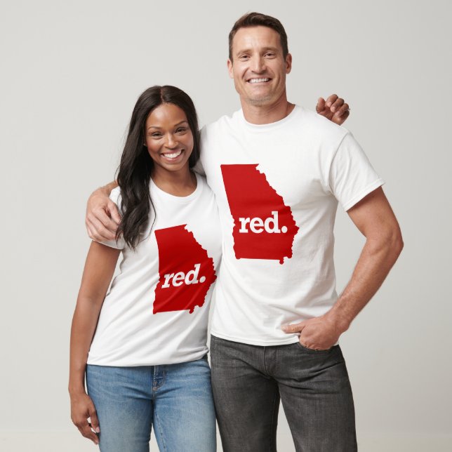 T-SHIRT GÉORGIE ÉTAT ROUGE (Unisexe)