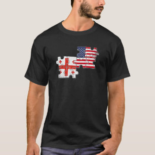 T-shirt Géorgie USA Vintage Drapeau Géorgie-Amérique