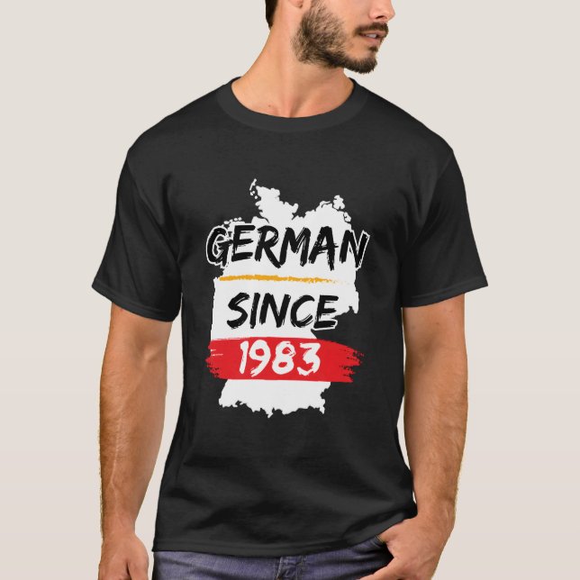T-shirt Ger Since 1983 Gery Map Ger (Devant)