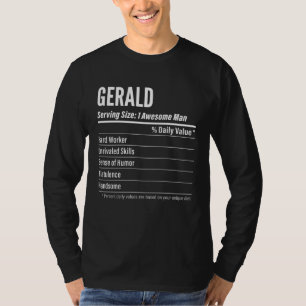 T-shirt Gérald Informations Nutritionnelles Taille de la
