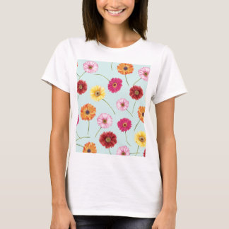 T-shirt Gerbera,pink,red,orange,yellow
