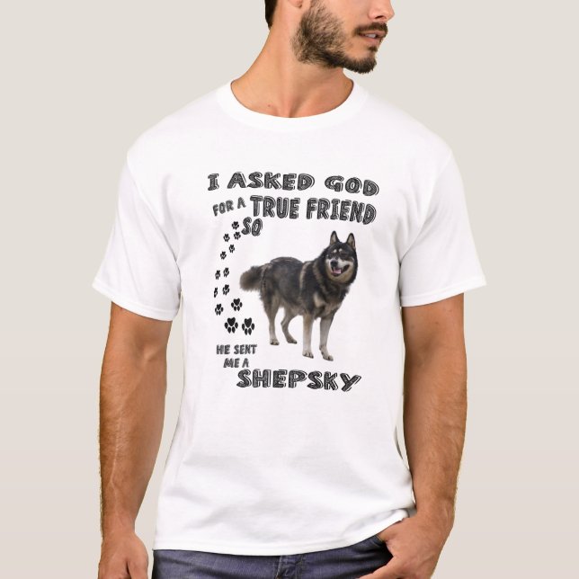 T-shirt Gerberian Shepsky Cite Maman Papa Art, Mignonne Al (Devant)