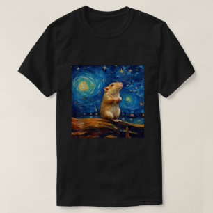 T-shirt Gerbil de nuit étoilée surréaliste
