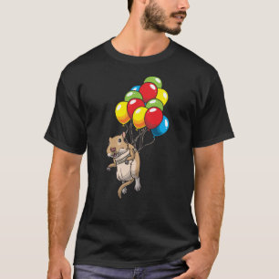 T-shirt Gerbil mongol avec des ballons