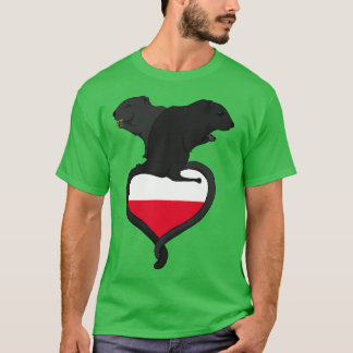 T-shirt Gerbil Pologne sombre