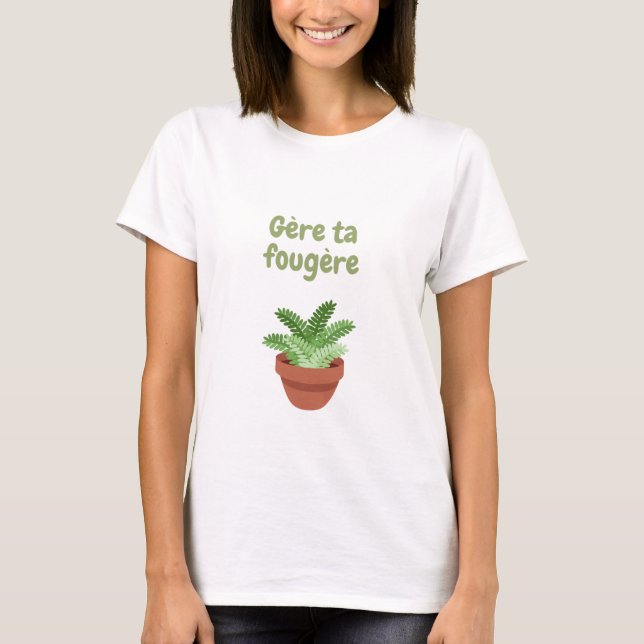 T-shirt Gère de fougère 2 (Devant)