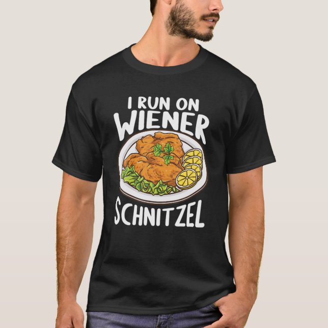 T-shirt German Foodie Austria Food Drôle Je Cours Sur Wien (Devant)
