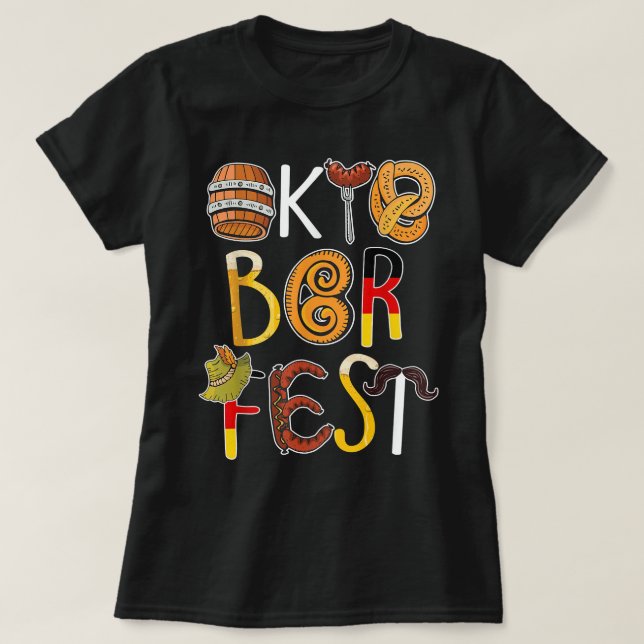 T-shirt German Oktoberfest Funny Oktoberfest Costume Men O (Design devant)