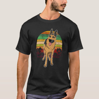 T-shirt German Shepherd Dog Gsd Sunset  8