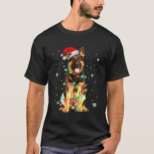 T-shirt German Shepherd Dog Tree Christmas Sweater Xmas Do
