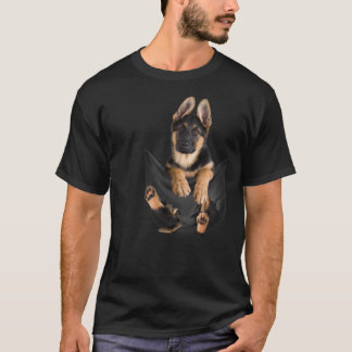 T-shirt German Shepherd In Pocket Funny Dog Lover Gifts fu