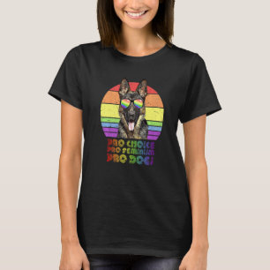 T-shirt German Shepherd Pro Choice Pro Feminism Pro Dogs