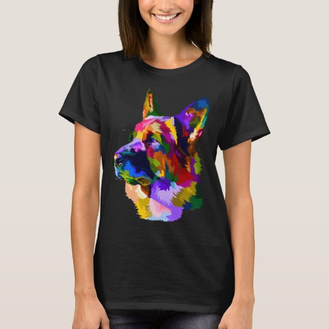 T-shirt German Shepherd Trained Dog Owner (Devant)