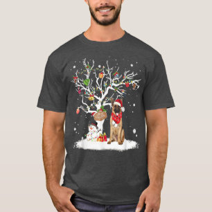 T-shirt German Shepherd Winter Snow Tree Dog Christmas Win