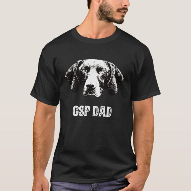 T-shirt German Shorthaired Pointer Dad (Devant)