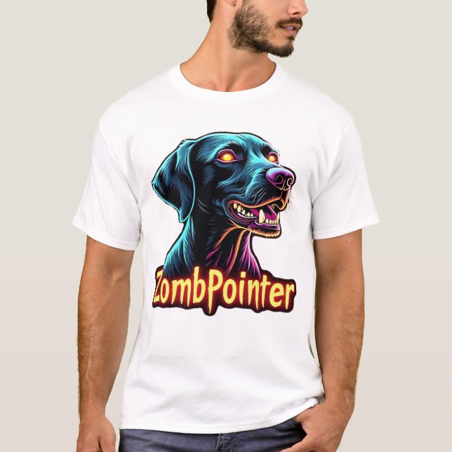 T-shirt German Shorthaired Pointer GSP Zombie Dog Hallowee (Devant)