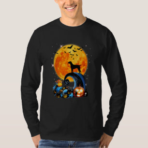 T-shirt German Shorthaired Pointer Moon Cliff Pumpkin Hall