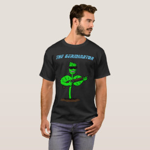T-shirt Germinator cyborg plante dessin humoristique