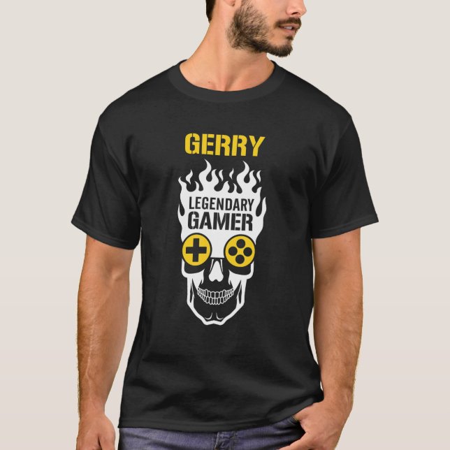 T-shirt Gerry Nom Cadeau - Personnalisé Joueur Légendaire (Devant)