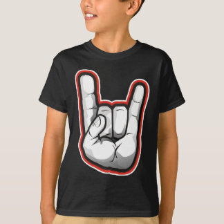 T-shirt Geste de main de klaxons de diable