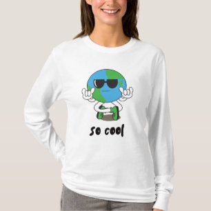 T-shirt Geste de main de roche Terre multicolore ludique