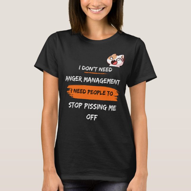 T-shirt Gestion de la colère (Devant)