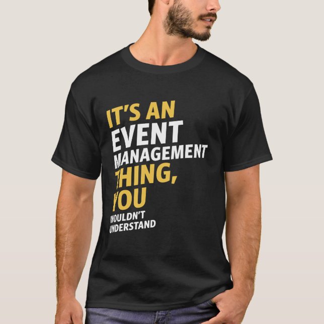 T-shirt Gestion des événements (Devant)