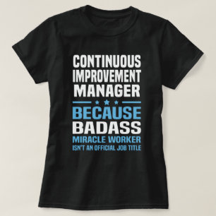 T-shirt Gestionnaire d'amélioration continue