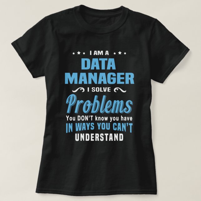 T-shirt Gestionnaire de données (Design devant)