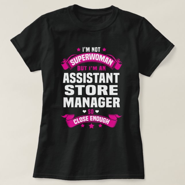 T-shirt Gestionnaire de magasin adjoint (Design devant)