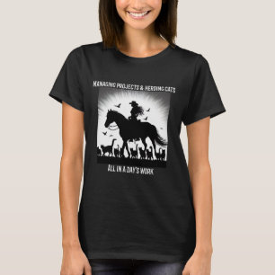 T-shirt Gestionnaire de projet gestion de projets et éleva