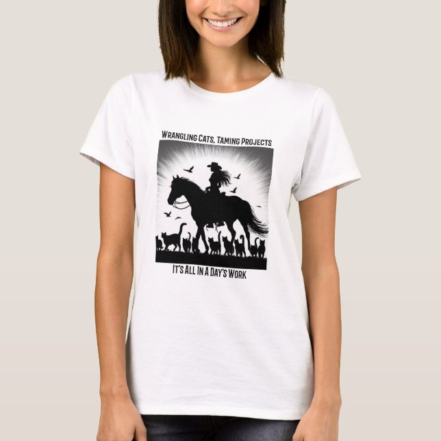T-shirt Gestionnaire de projet - Gestion des chats, Projet (Devant)