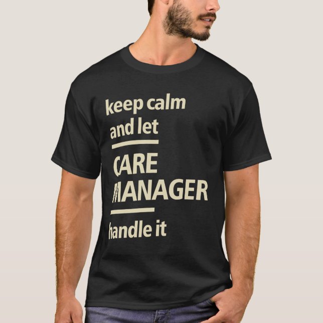 T-shirt Gestionnaire de soins Don Funny Titre de l'emploi  (Devant)