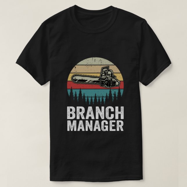 T-shirt Gestionnaire de succursale - Arboriste Chirurgien  (Design devant)