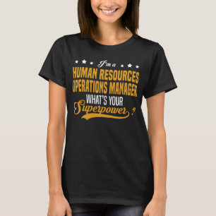 T-shirt Gestionnaire des opérations des ressources humaine