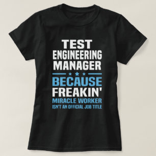 T-shirt Gestionnaire d'ingénierie de test