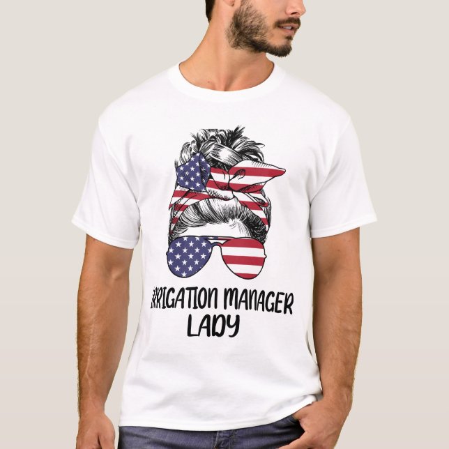 T-shirt Gestionnaire d'irrigation, Lady (Devant)