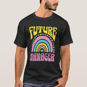 T-shirt Gestionnaire Futur Bright Retro Rainbow Managers T